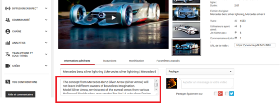 YouTube-description